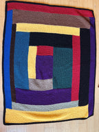 Abstract Multicolored Afghan