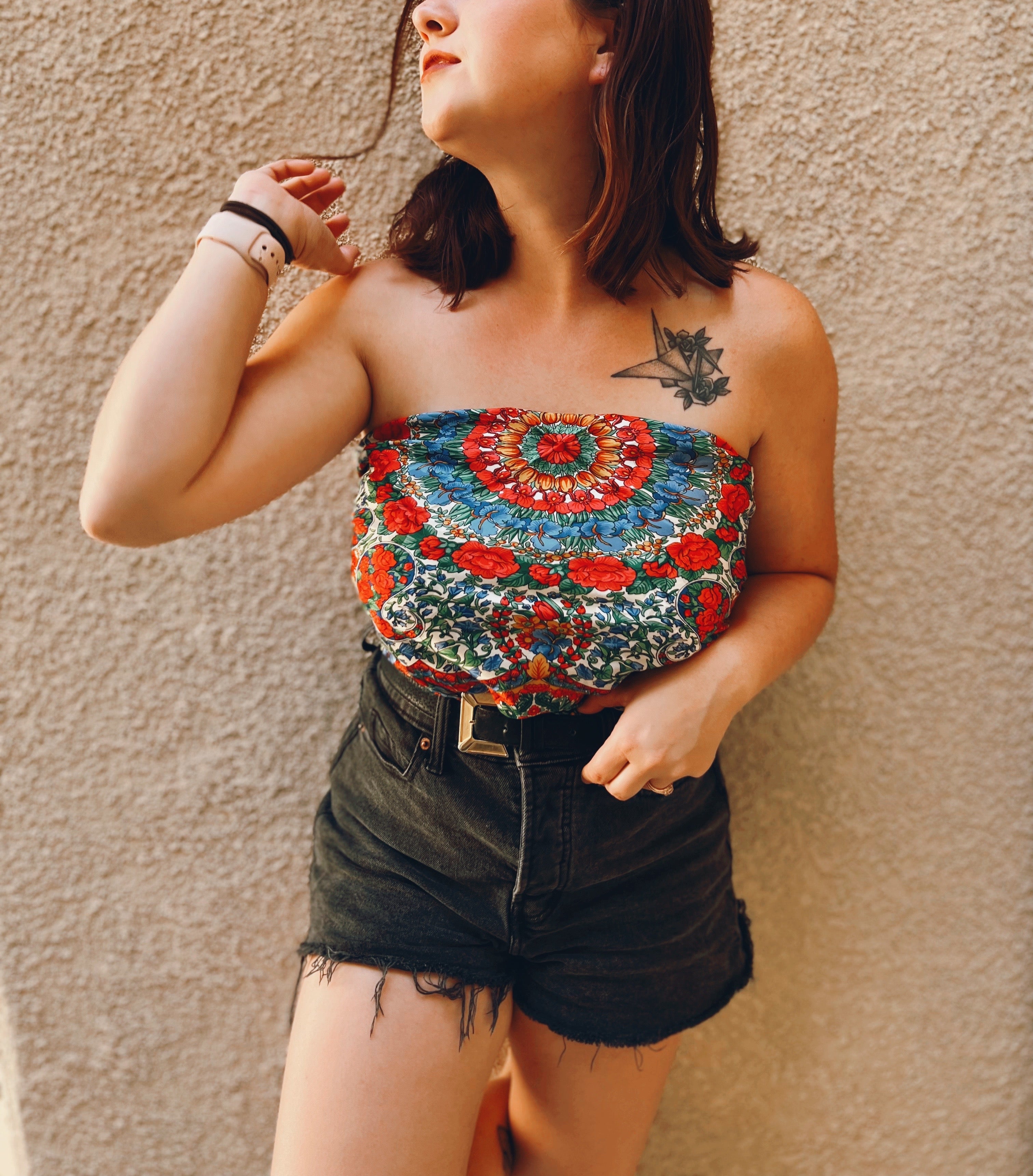 Silk Floral Scarf