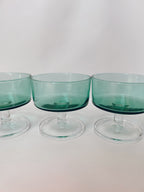 Set of Mid Century Green Coupes