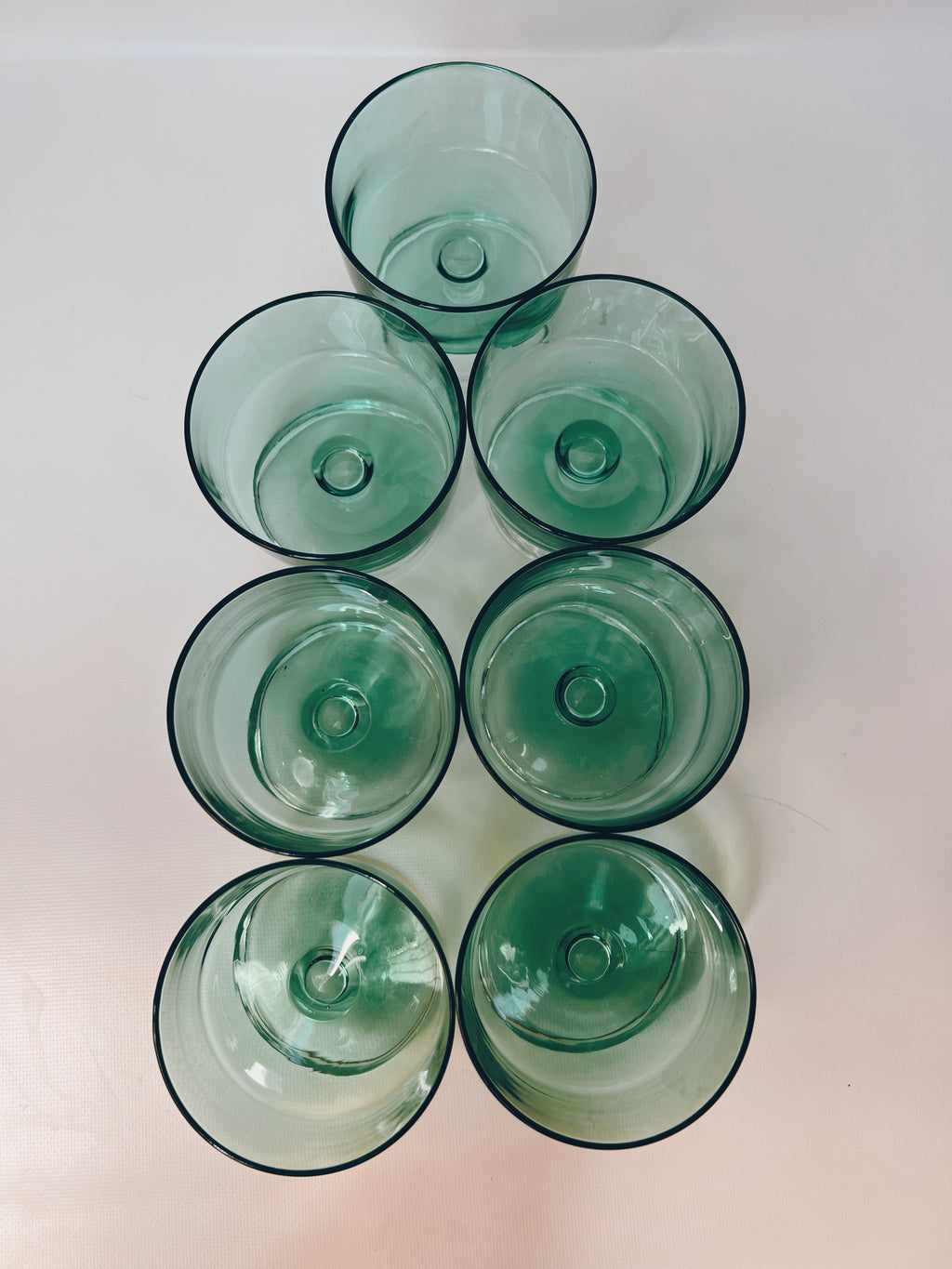 Set of Mid Century Green Coupes