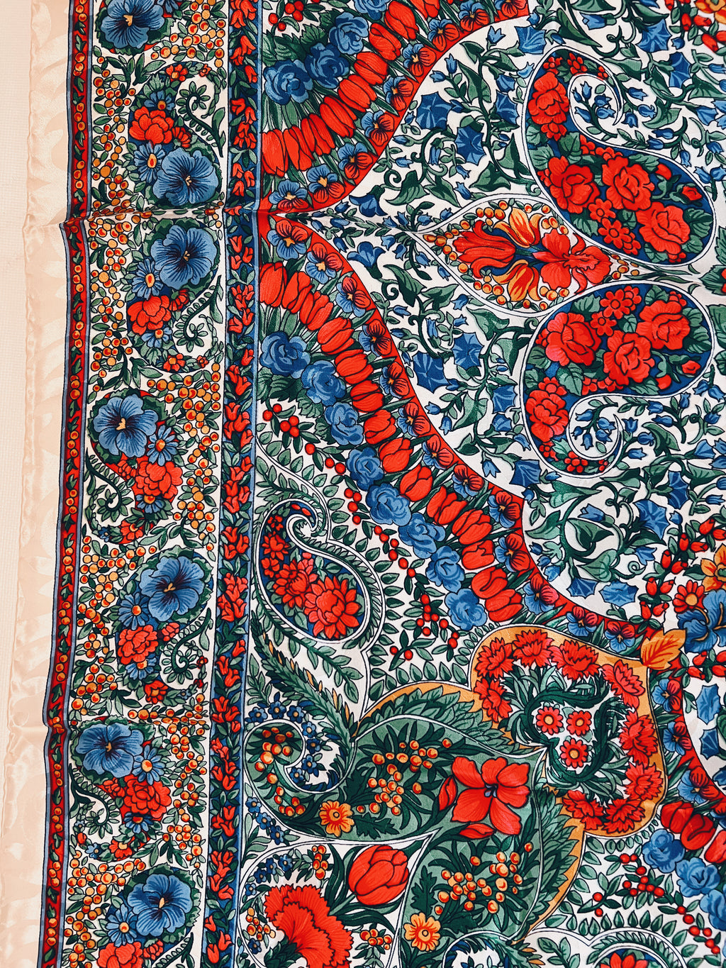 Silk Floral Scarf