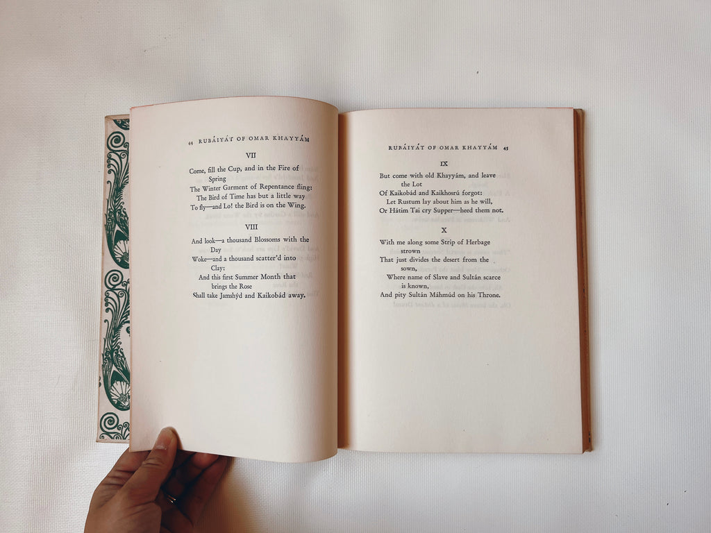 Rubáiyát of Omar Khayyám Floral Book
