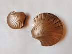 Pair of Brass Shell Trinket Boxes