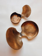 Pair of Brass Shell Trinket Boxes
