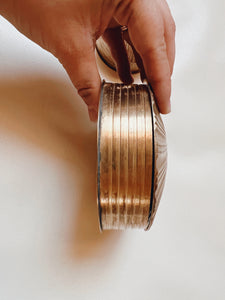 Pair of Brass Shell Trinket Boxes