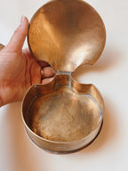 Pair of Brass Shell Trinket Boxes