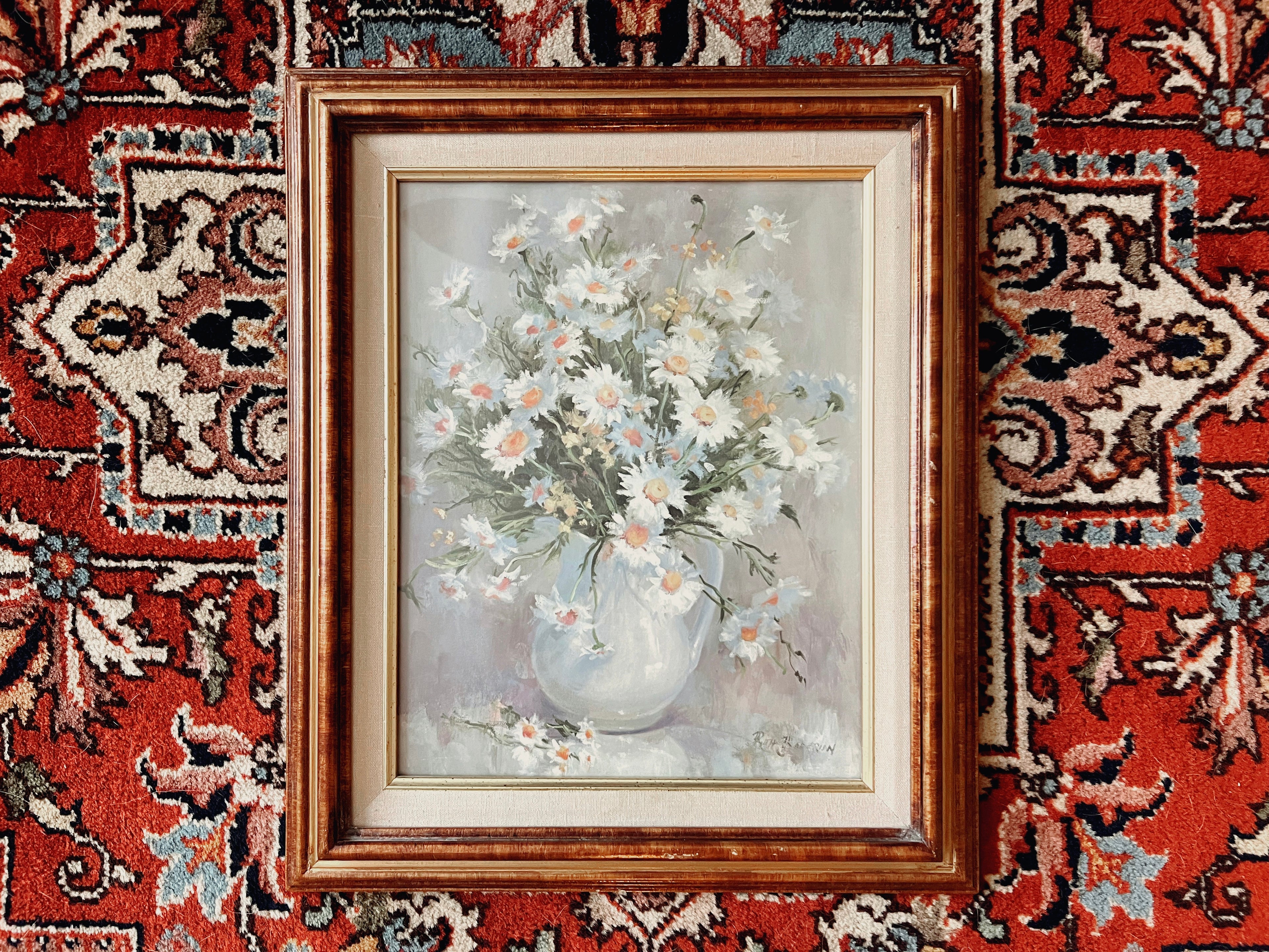 Large Framed Floral Print
