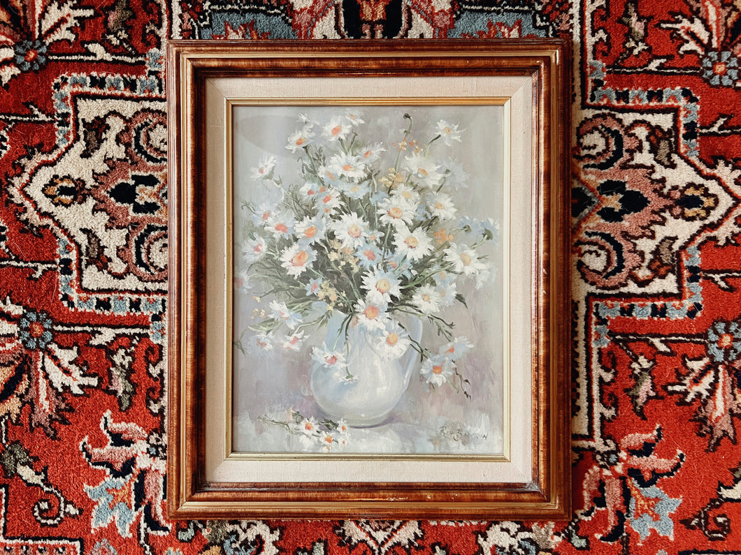 Large Framed Floral Print