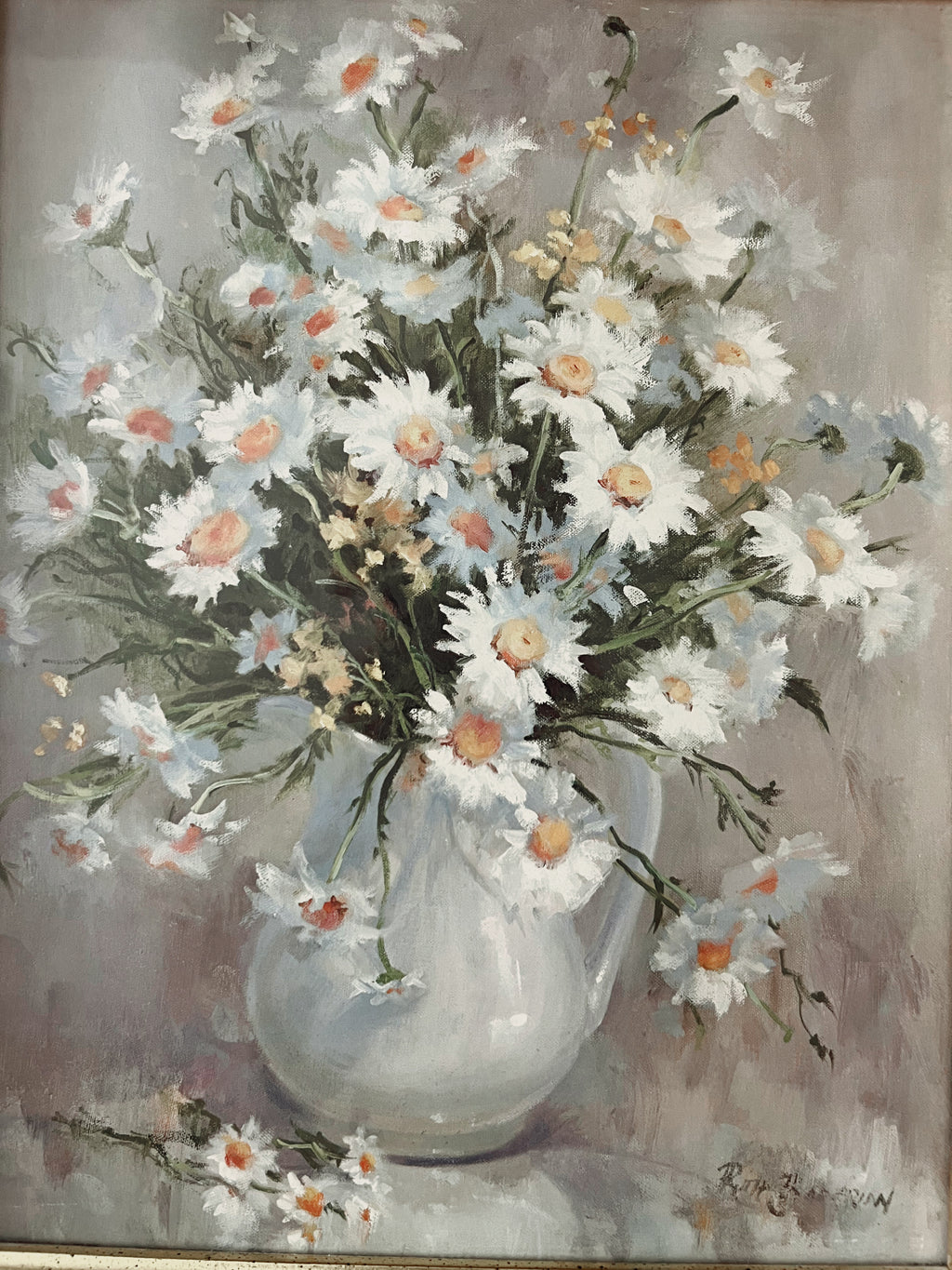 Large Framed Floral Print