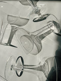 Set of Mid Century Hollow Stem Champagne Glasses