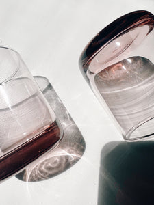 Libbey Glass Pink Tumblers - Set of 7