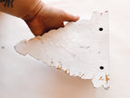 Pair of Ivory Floral Shelves