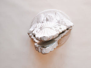 Pair of Ivory Floral Shelves