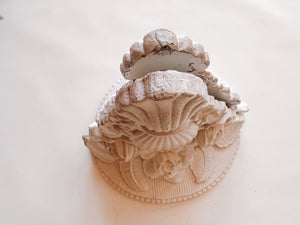 Pair of Ivory Floral Shelves
