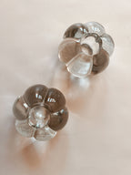 Glass Pumpkin Shaped Candle Holders