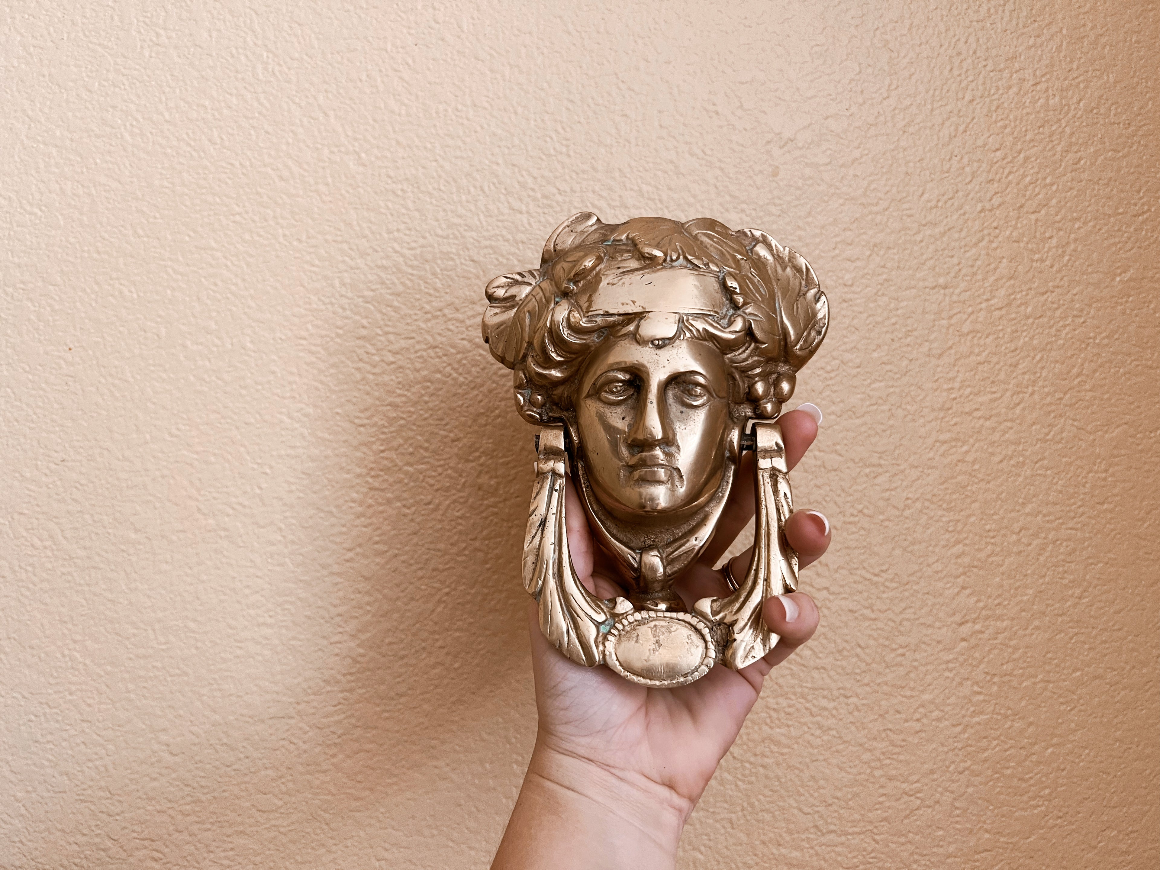 Brass Goddess Door Knocker
