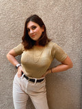 Vintage Gold Shirt - Size PS