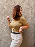 Vintage Gold Shirt - Size PS