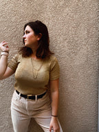 Vintage Gold Shirt - Size PS