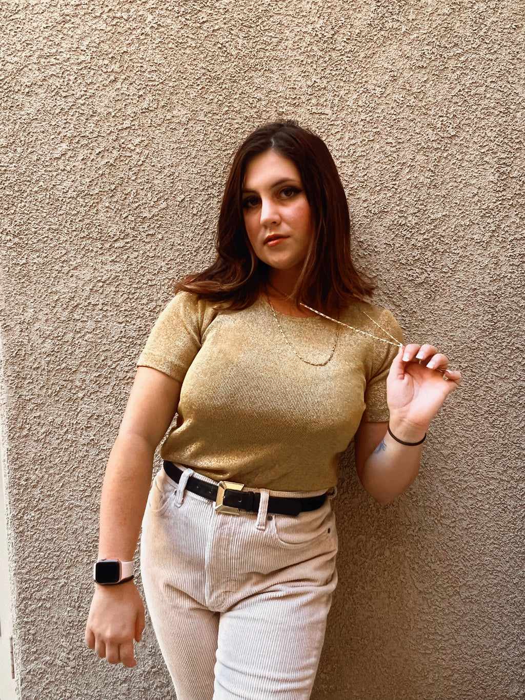 Vintage Gold Shirt - Size PS