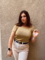 Vintage Gold Shirt - Size PS