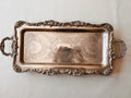Large Detailed Silver Serving Tray