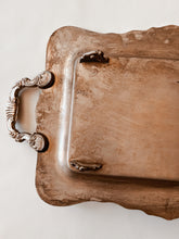 Load image into Gallery viewer, Large Detailed Silver Serving Tray
