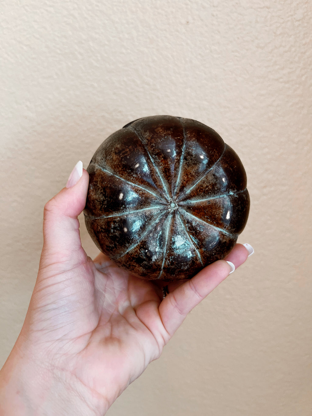 Vintage Metal Pumpkin
