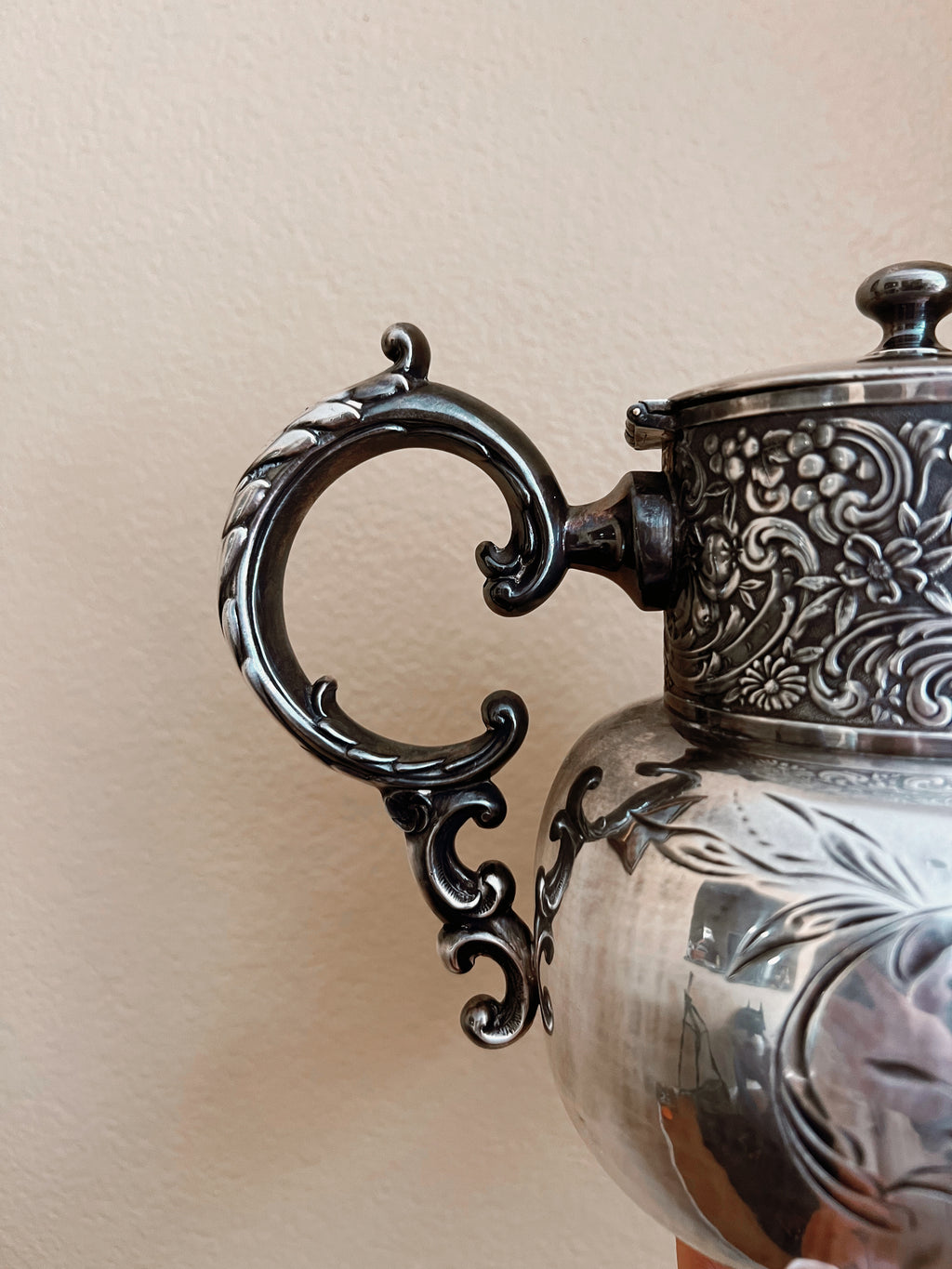 Ornate Silver Teapot