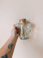Little Glass Pitcher with Cork