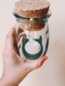 Little Glass Pitcher with Cork