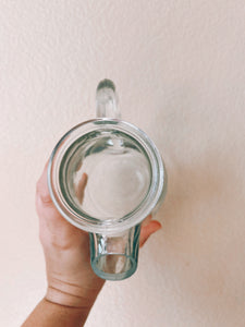 Little Glass Pitcher with Cork