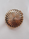 Gold Compact Tea Candle Holder