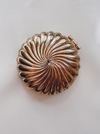 Gold Compact Tea Candle Holder