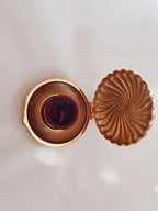 Gold Compact Tea Candle Holder