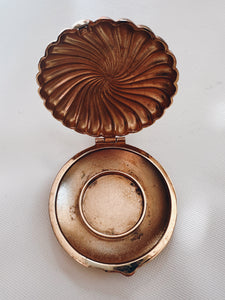Gold Compact Tea Candle Holder