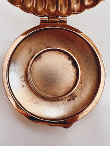 Gold Compact Tea Candle Holder