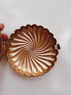 Gold Compact Tea Candle Holder