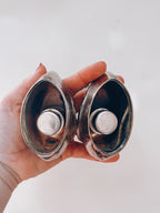 Silver Swan Swan Candle Holders