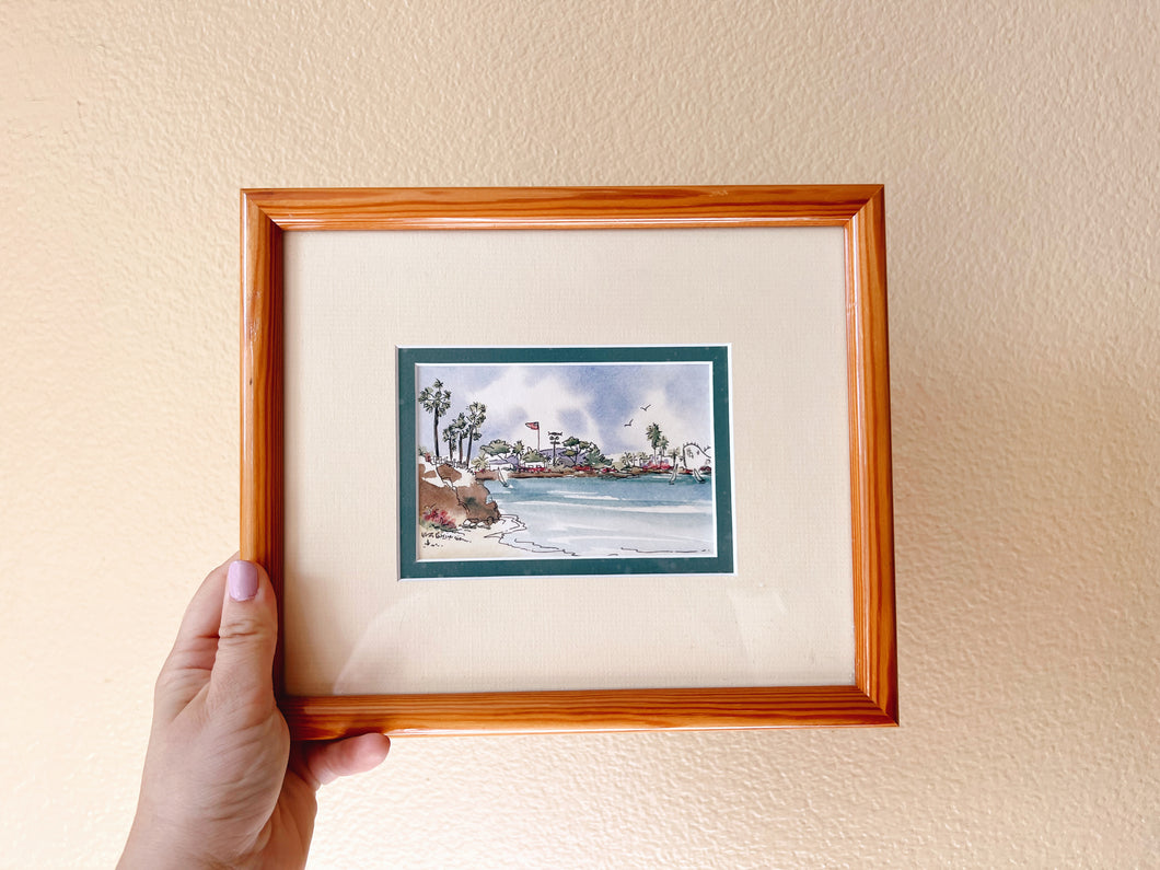 Little Framed Watercolor Painting