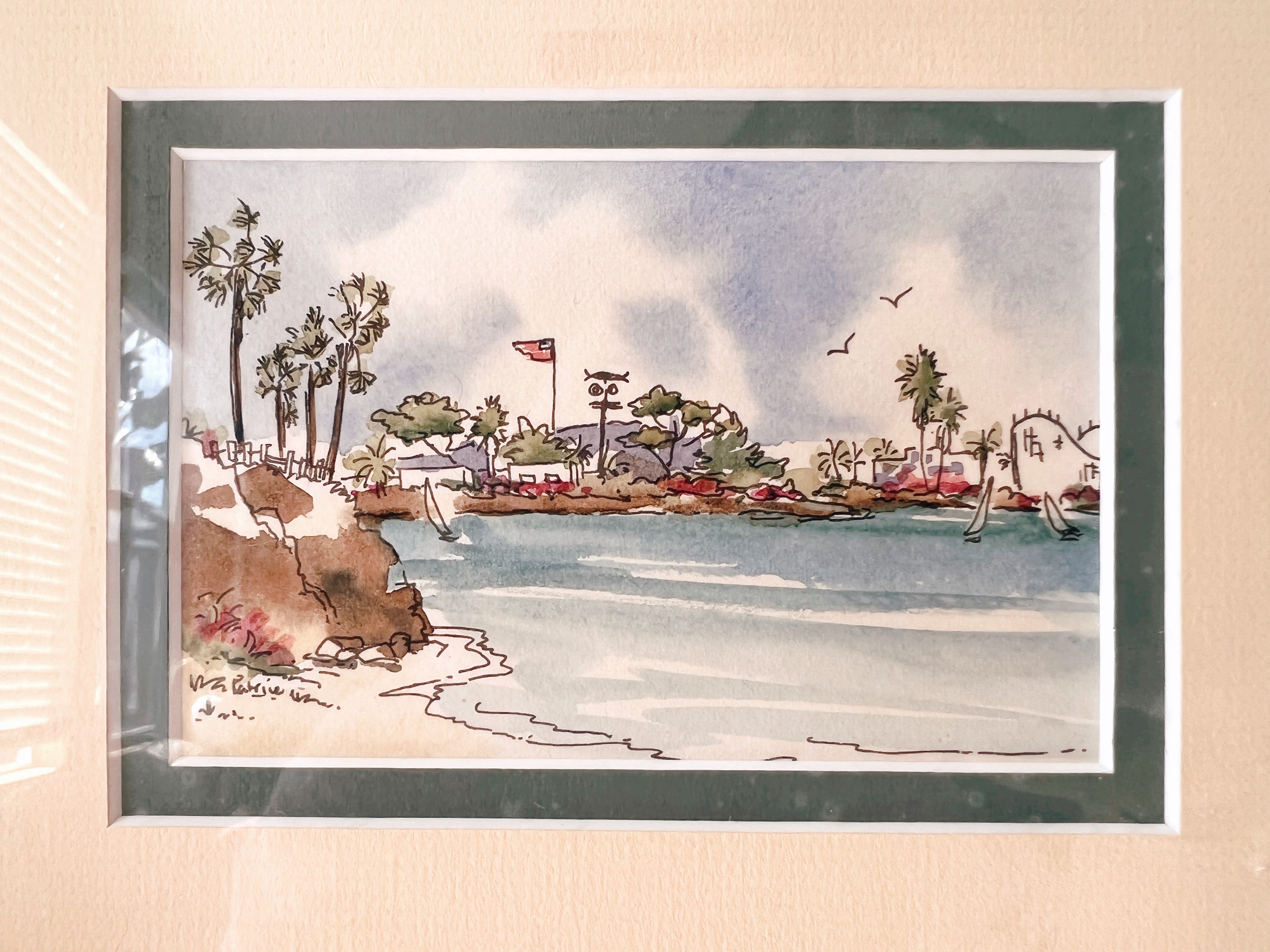 Little Framed Watercolor Painting