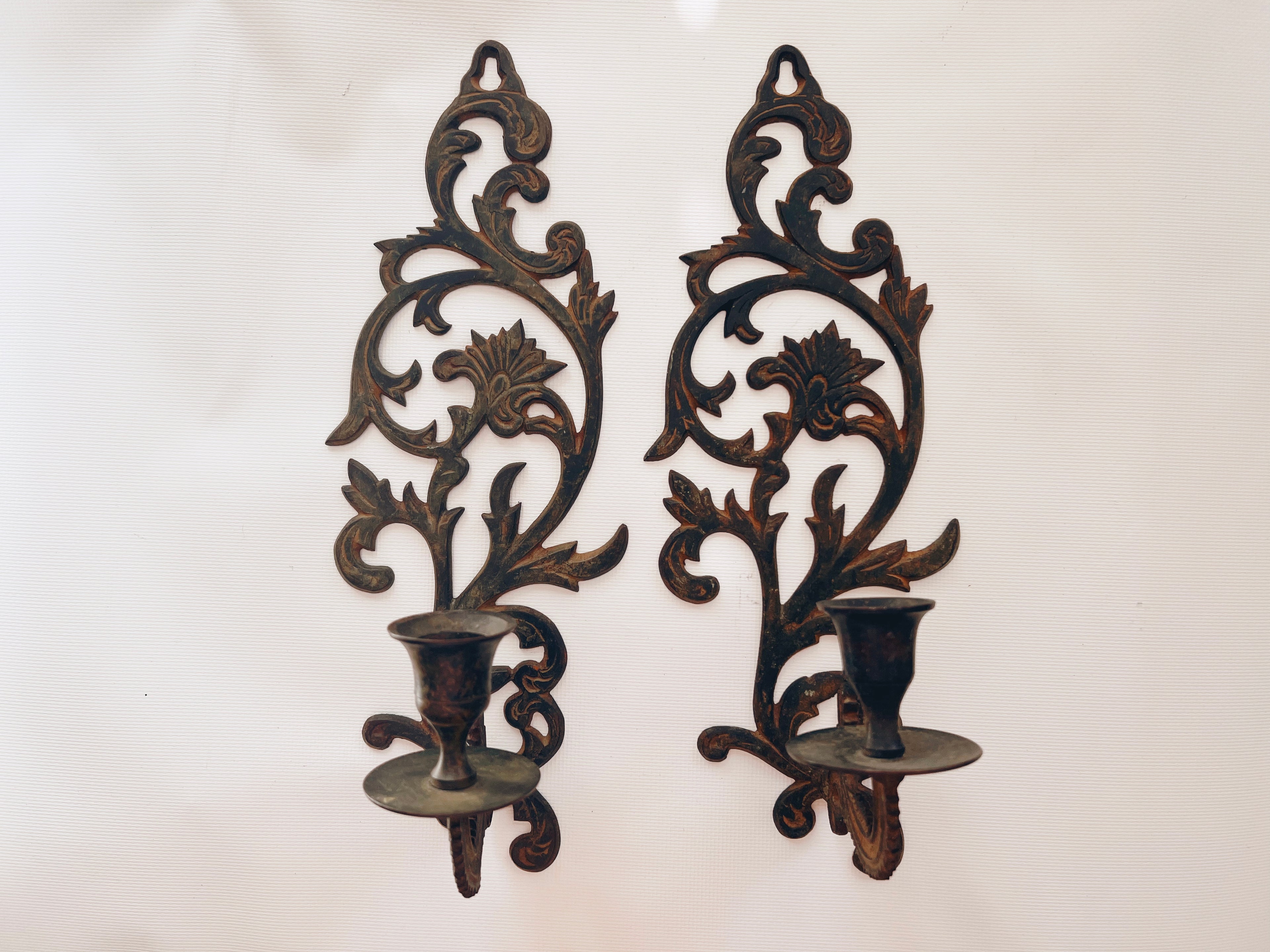 Intricate Wall Hanging Candle Holders