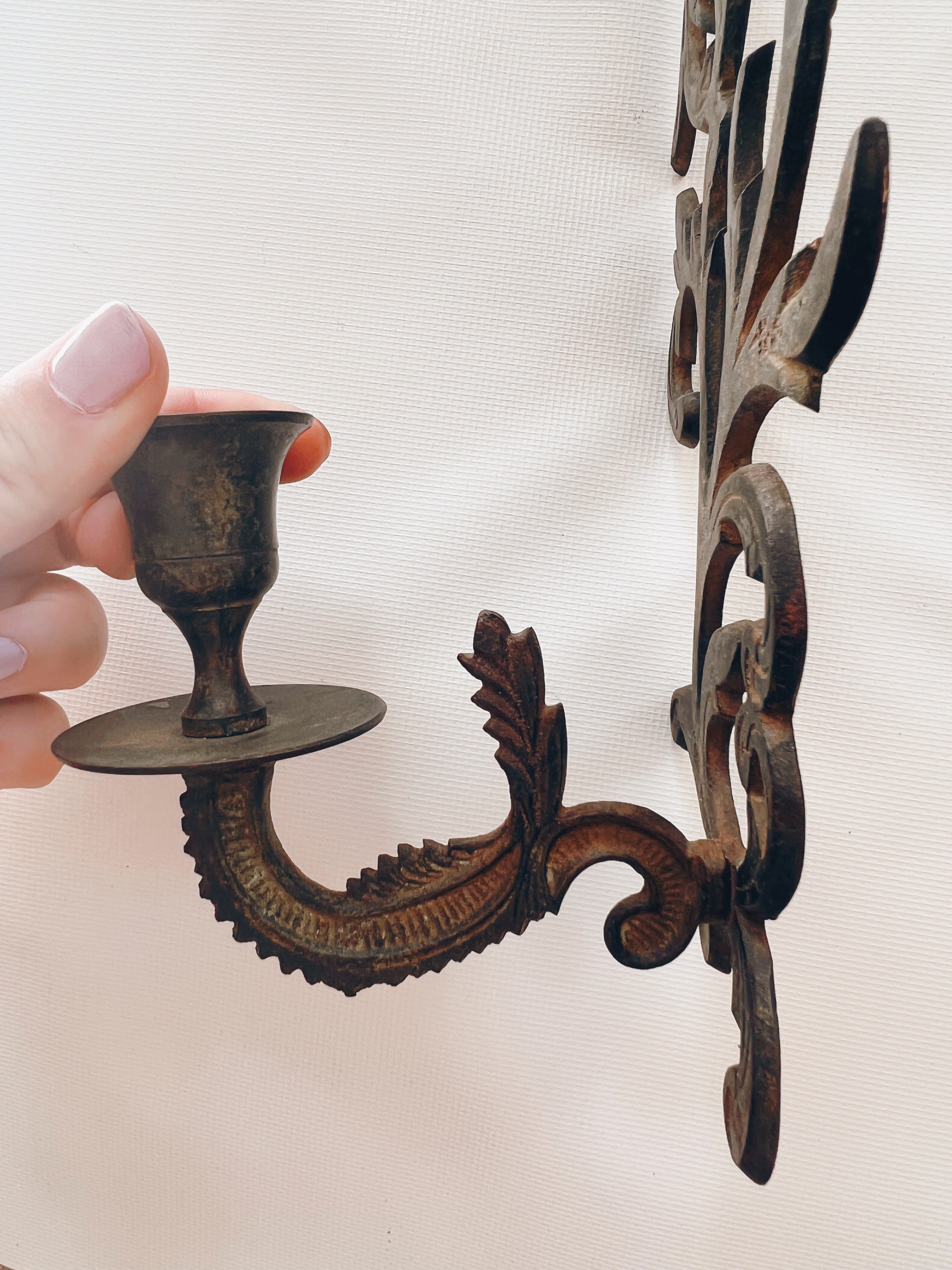Intricate Wall Hanging Candle Holders