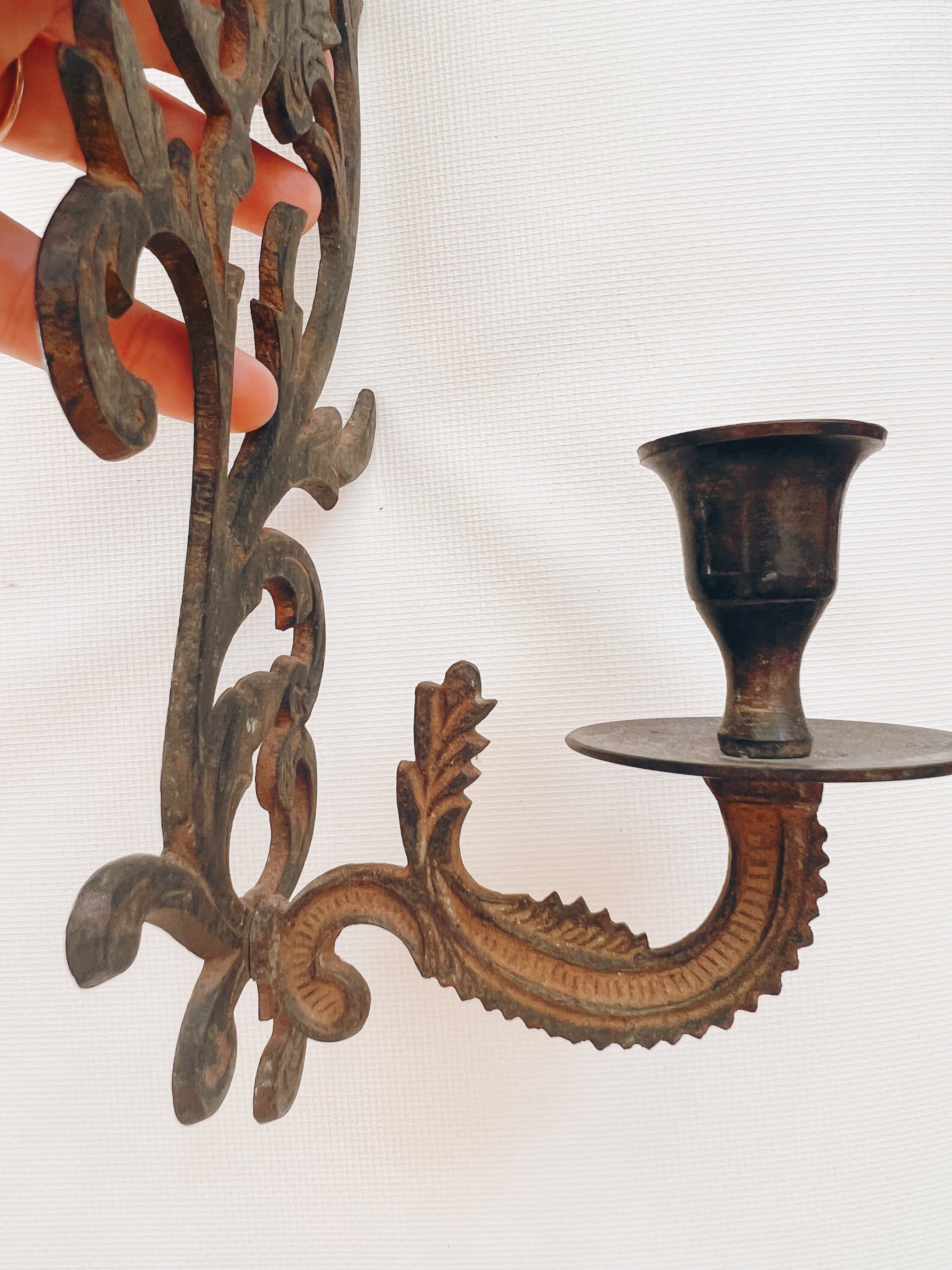 Intricate Wall Hanging Candle Holders
