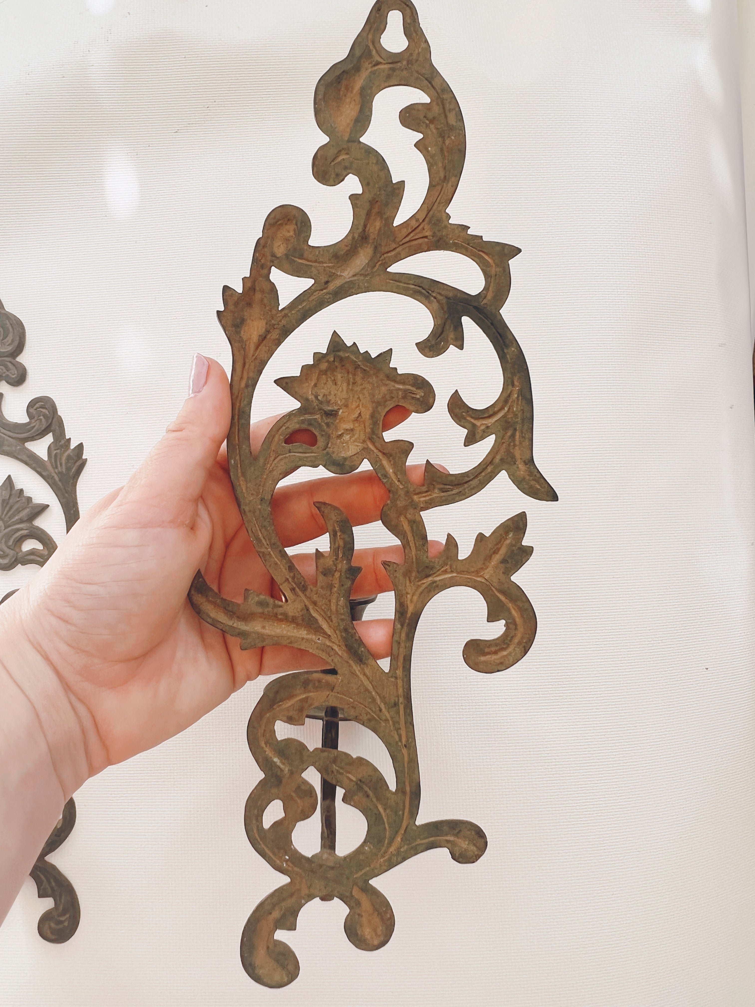 Intricate Wall Hanging Candle Holders