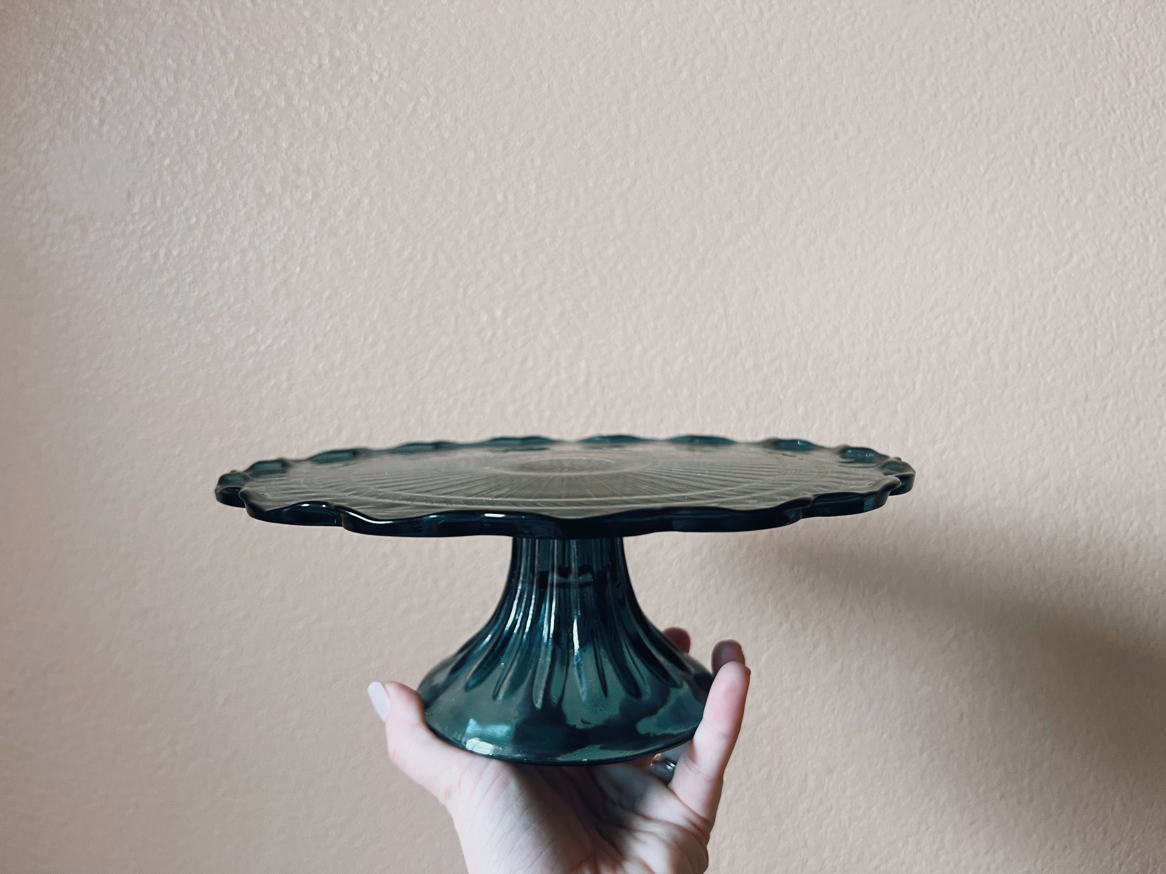 Teal Cake Stand