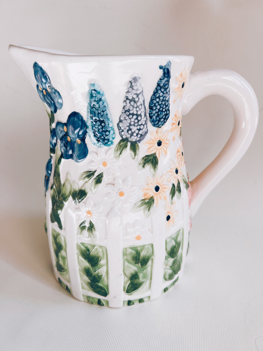 Vintage Floral Pitcher