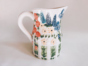 Vintage Floral Pitcher