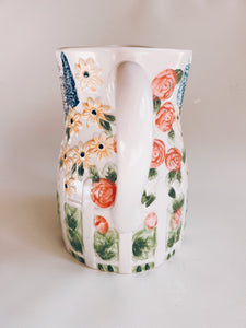Vintage Floral Pitcher