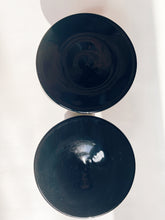 Load image into Gallery viewer, Pair of Black Glass Candle Holders
